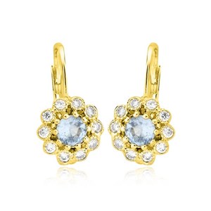 Złote kolczyki z cyrkoniami