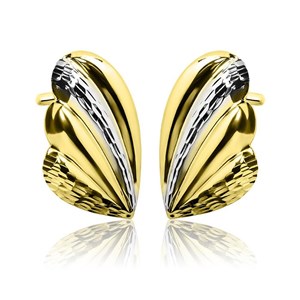 Zlote kolczyki na sztyfcie