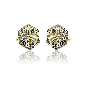 Zlote kolczyki na sztyfcie