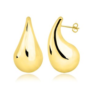Złote kolczyki krople