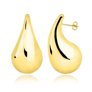 Złote kolczyki krople